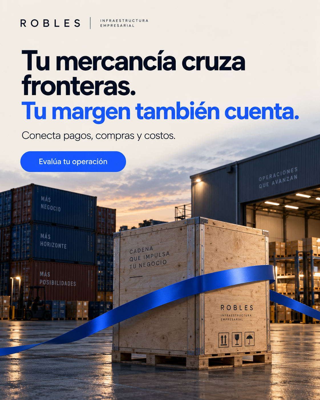 Pieza gráfica de campaña sobre operación transfronteriza y margen